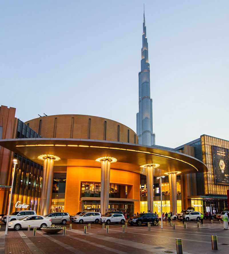 A diverse collection of products on display in a spacious store Dubai-