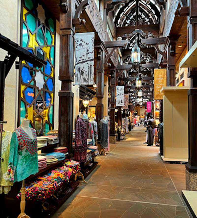 A diverse collection of products on display in a spacious store Dubai