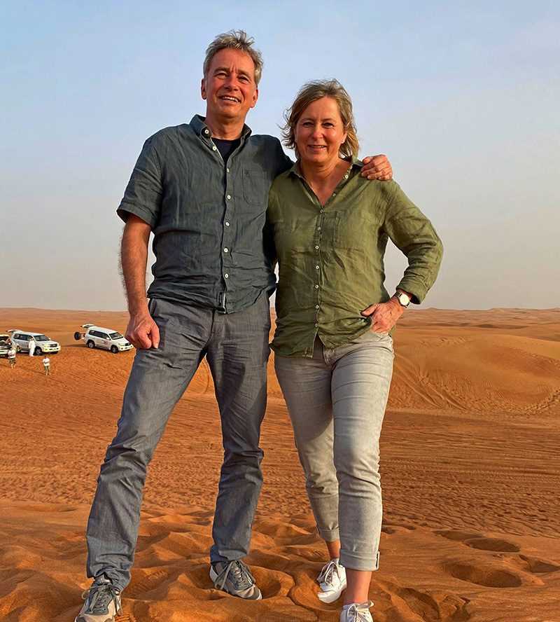 Foto in der Wüste nach Sonnenuntergang – unvergesslicher Moment bei der Wüstentour