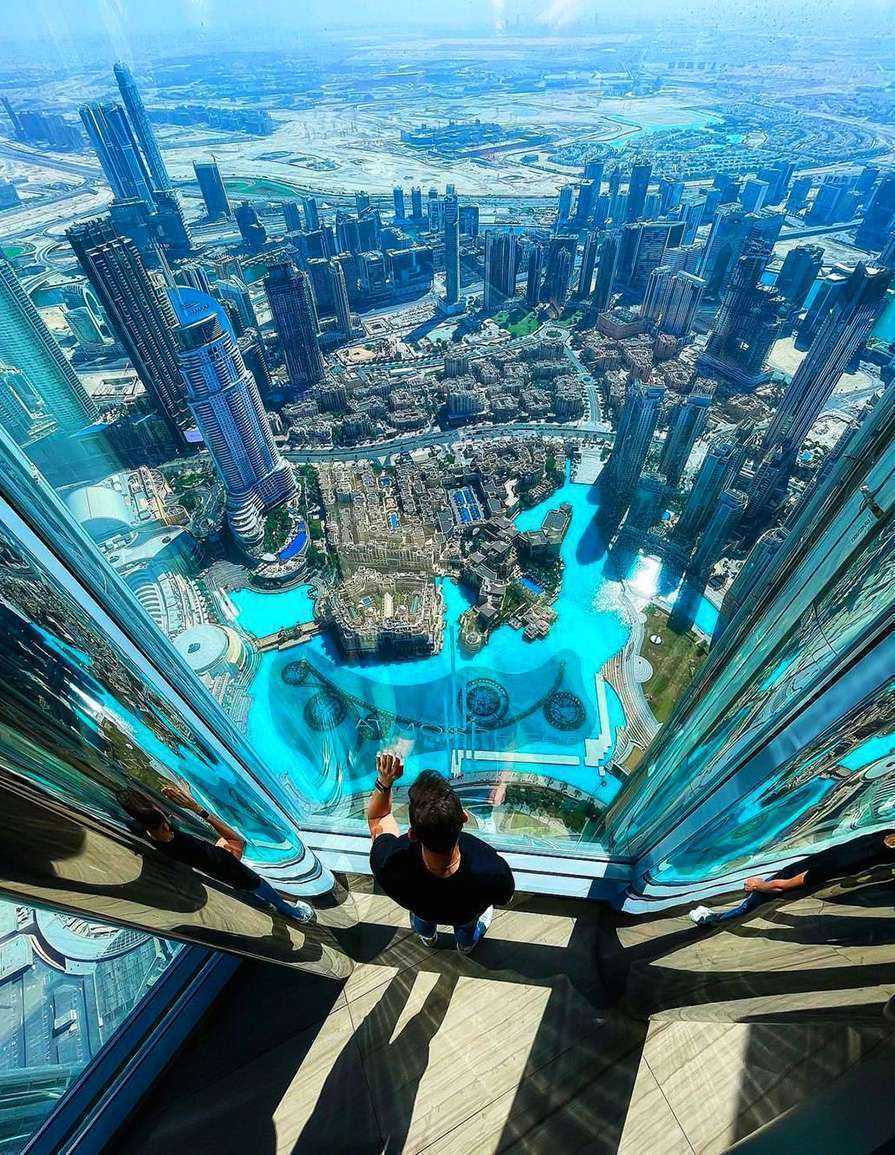 A stunning view of Dubai Tower in dubai-burj-khalifa, UAE, showcasing its impressive architecture and towering presence