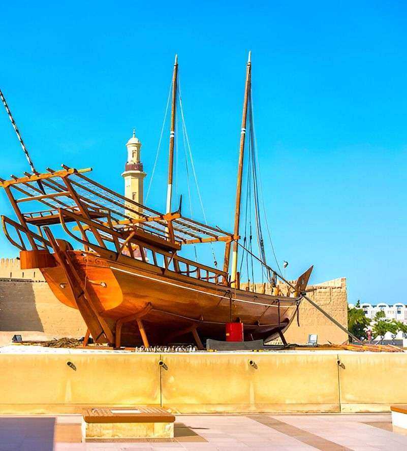 Al Fahidi Fort (1787), home to the Dubai Museum and city's oldest building. Dubai, Uae