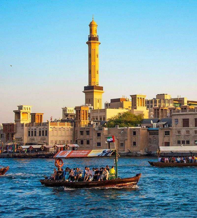 Dubai creek. Gulf of Dubai, United Arab Emirates