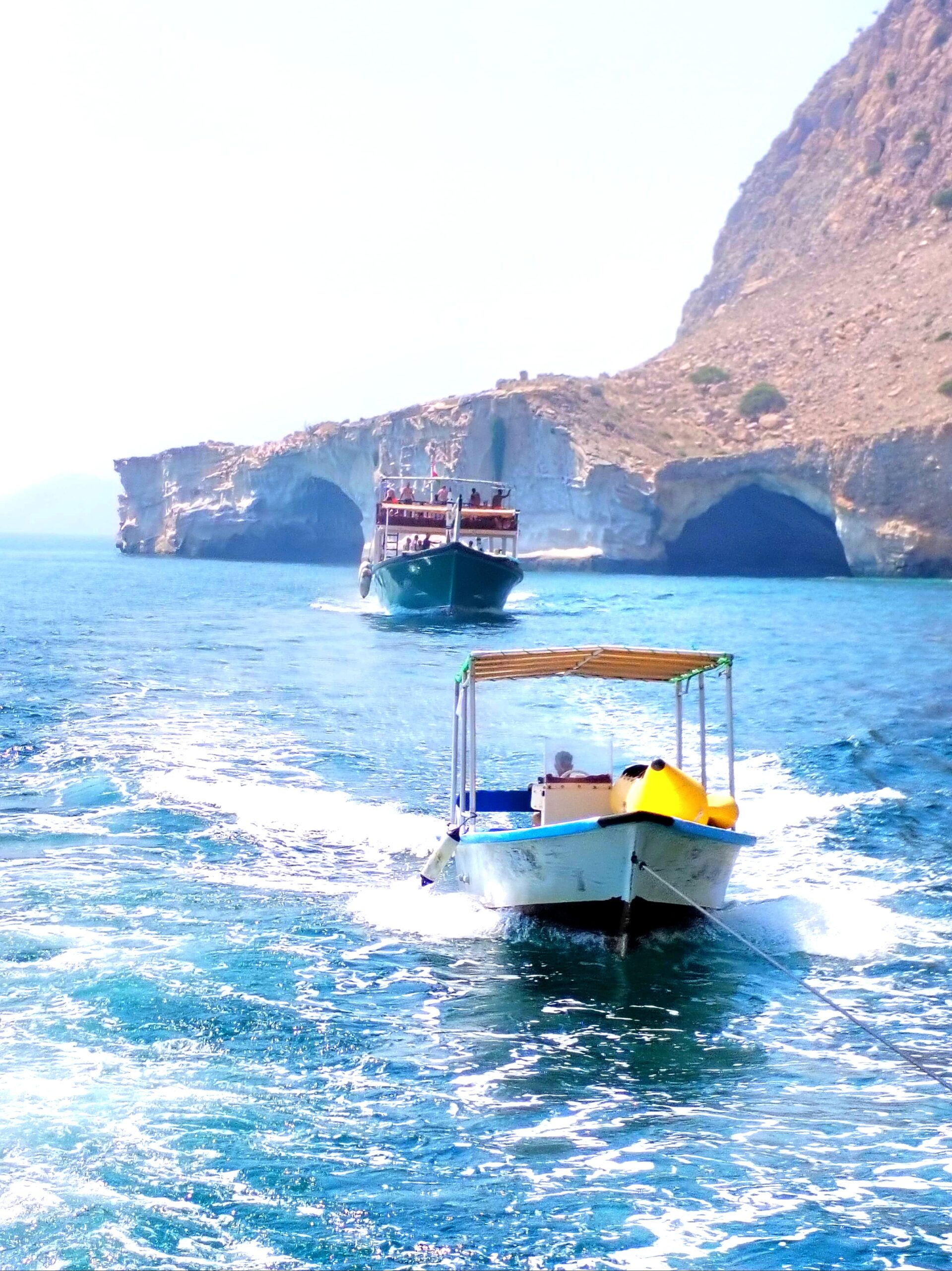 Boat tour through the stunning fjords and mountains of Musandam
