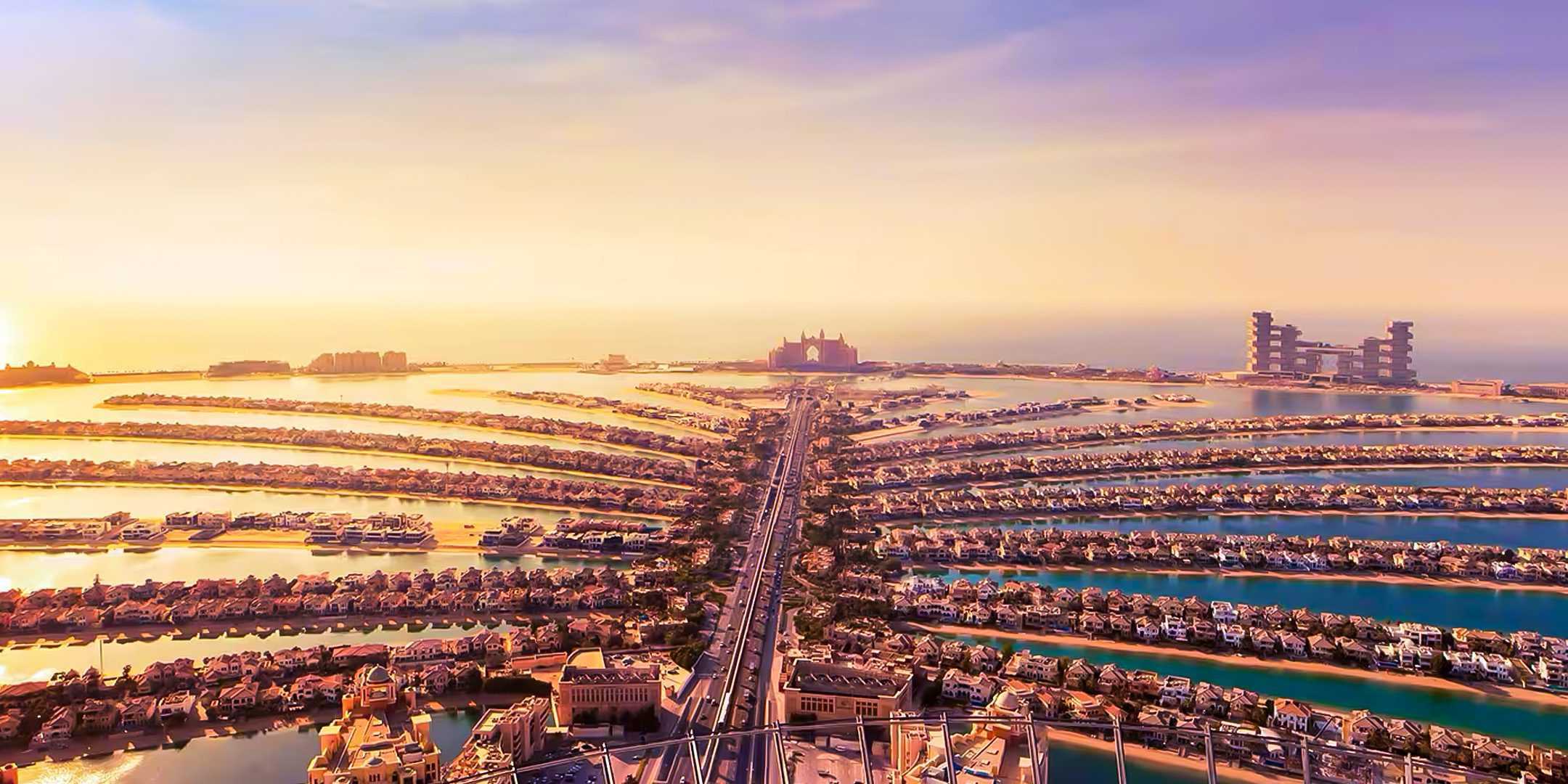 Blick auf der Palmeninsel Jumeirah